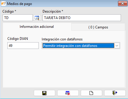 configuración medios de pago