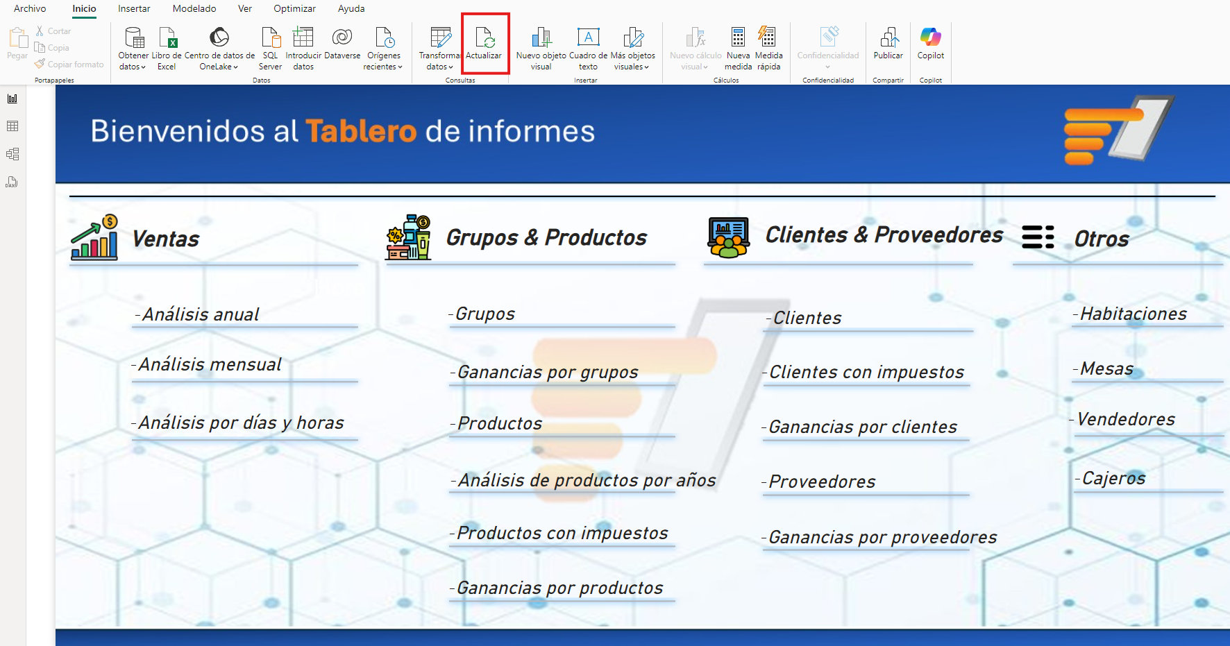 Actualizar datos