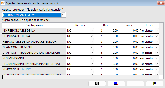 Agentes de retencion por ica