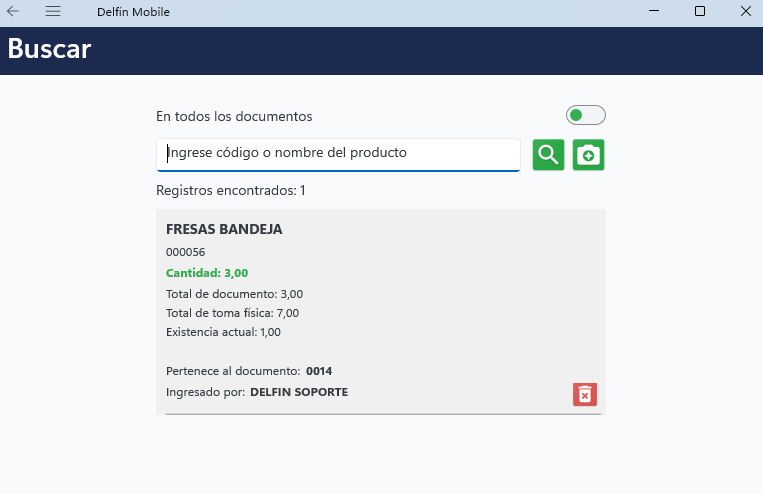 Buscar en toma física