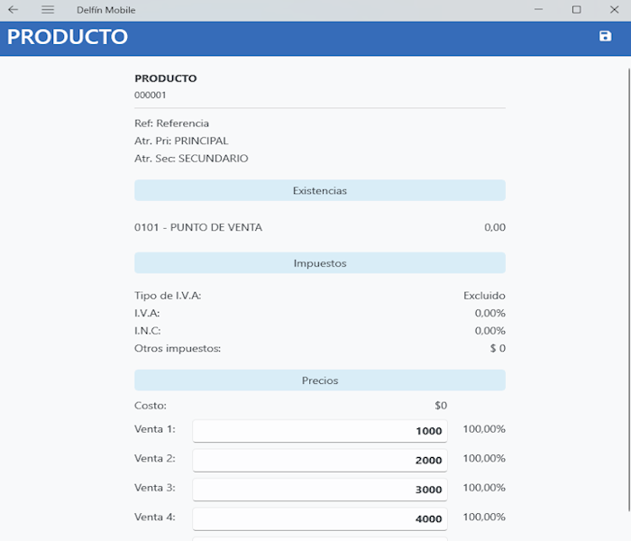 Editar un producto