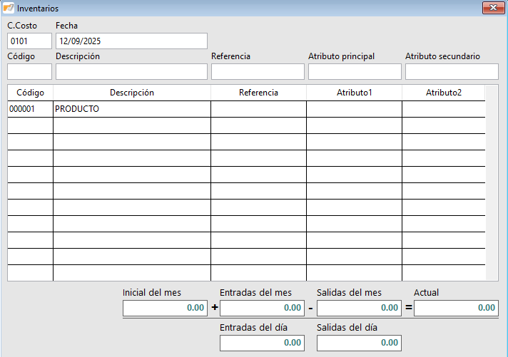 Inventarios
