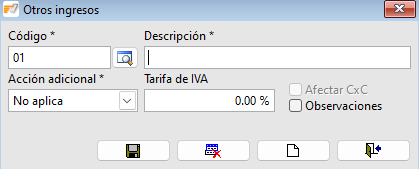 Otros ingresos