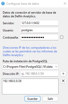 Firewall PostgreSQL