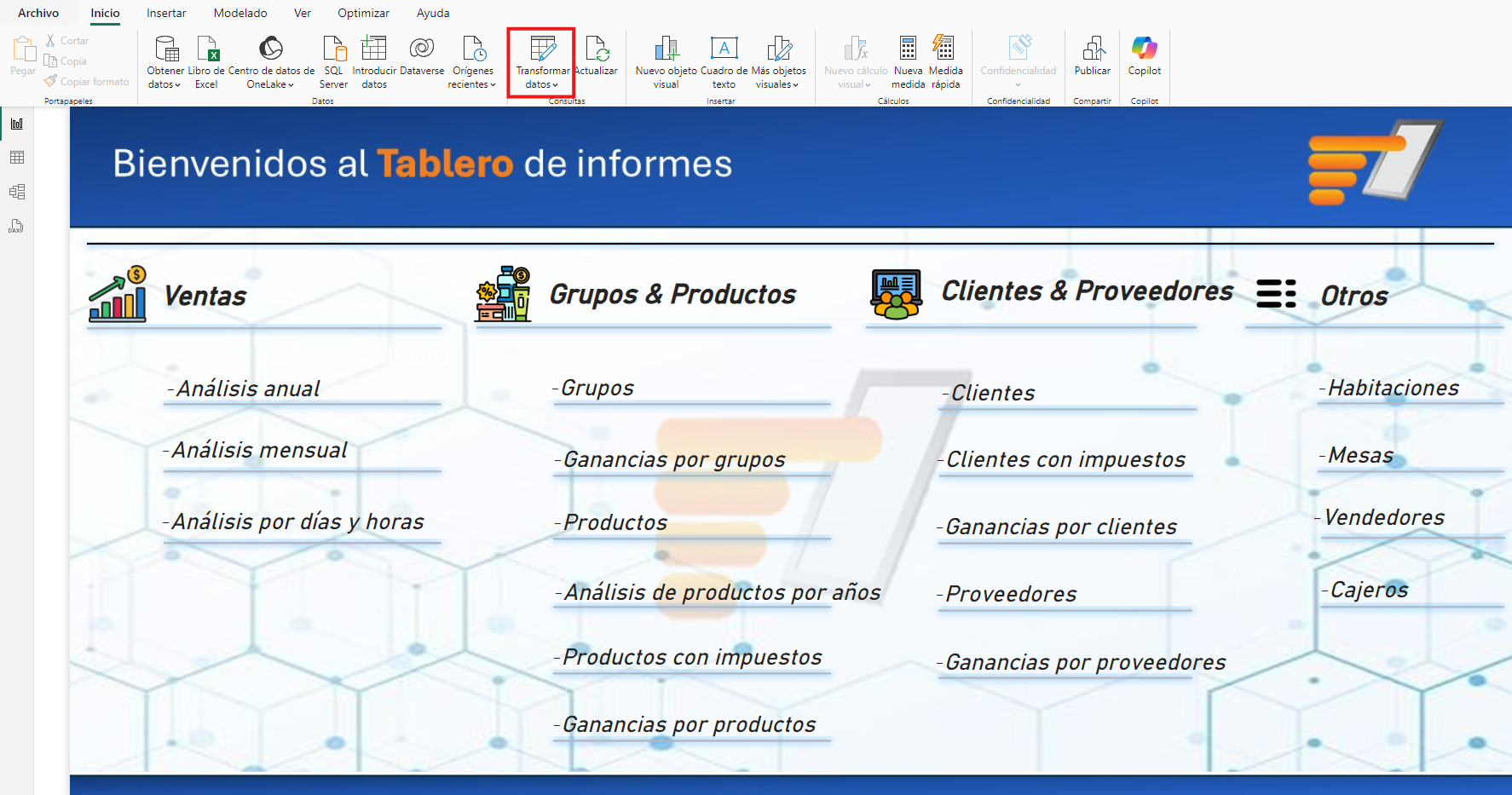 Transformar datos
